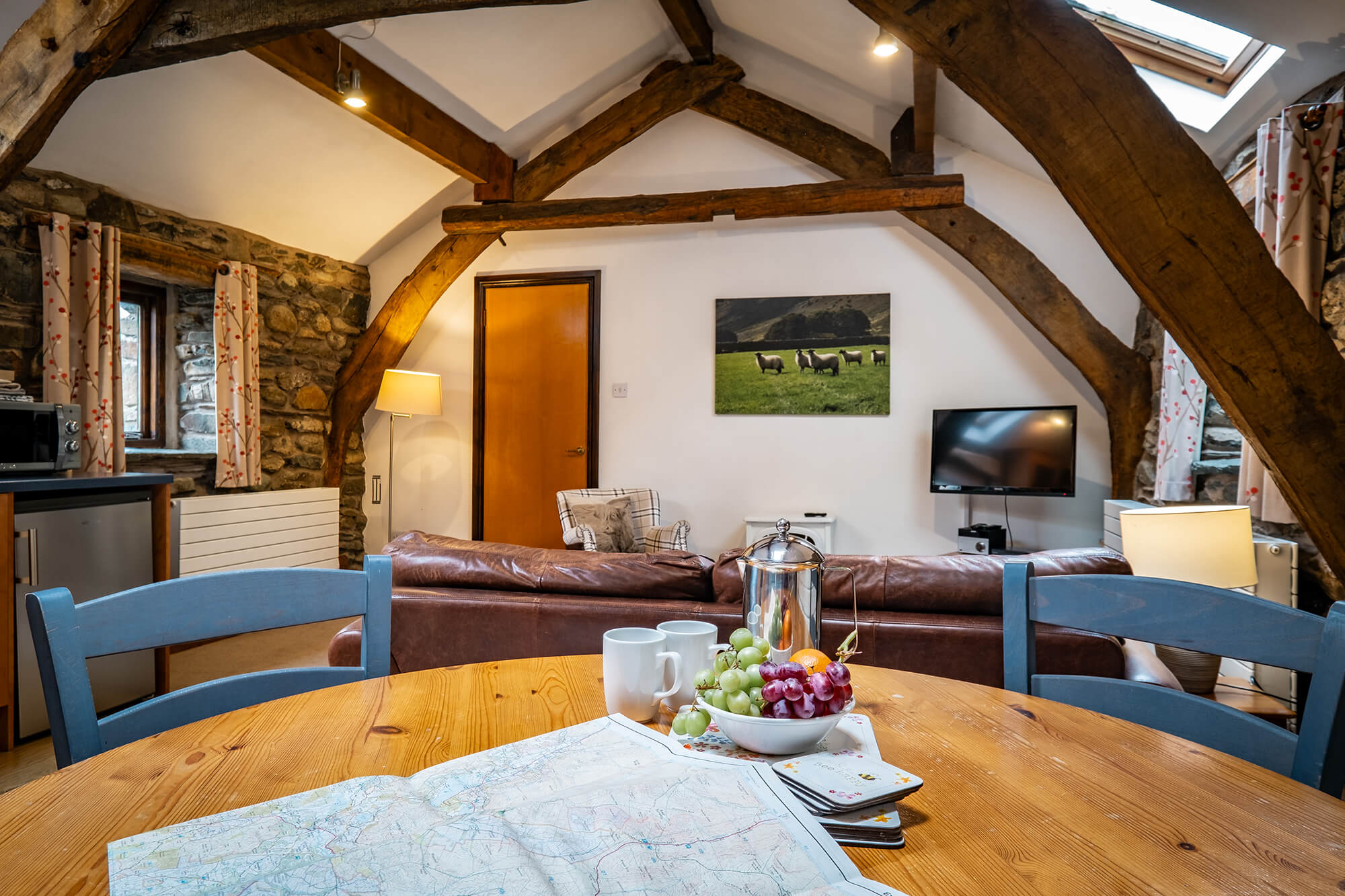 Lake District cottages from Matson Ground.Cruck Barn, Ullswater