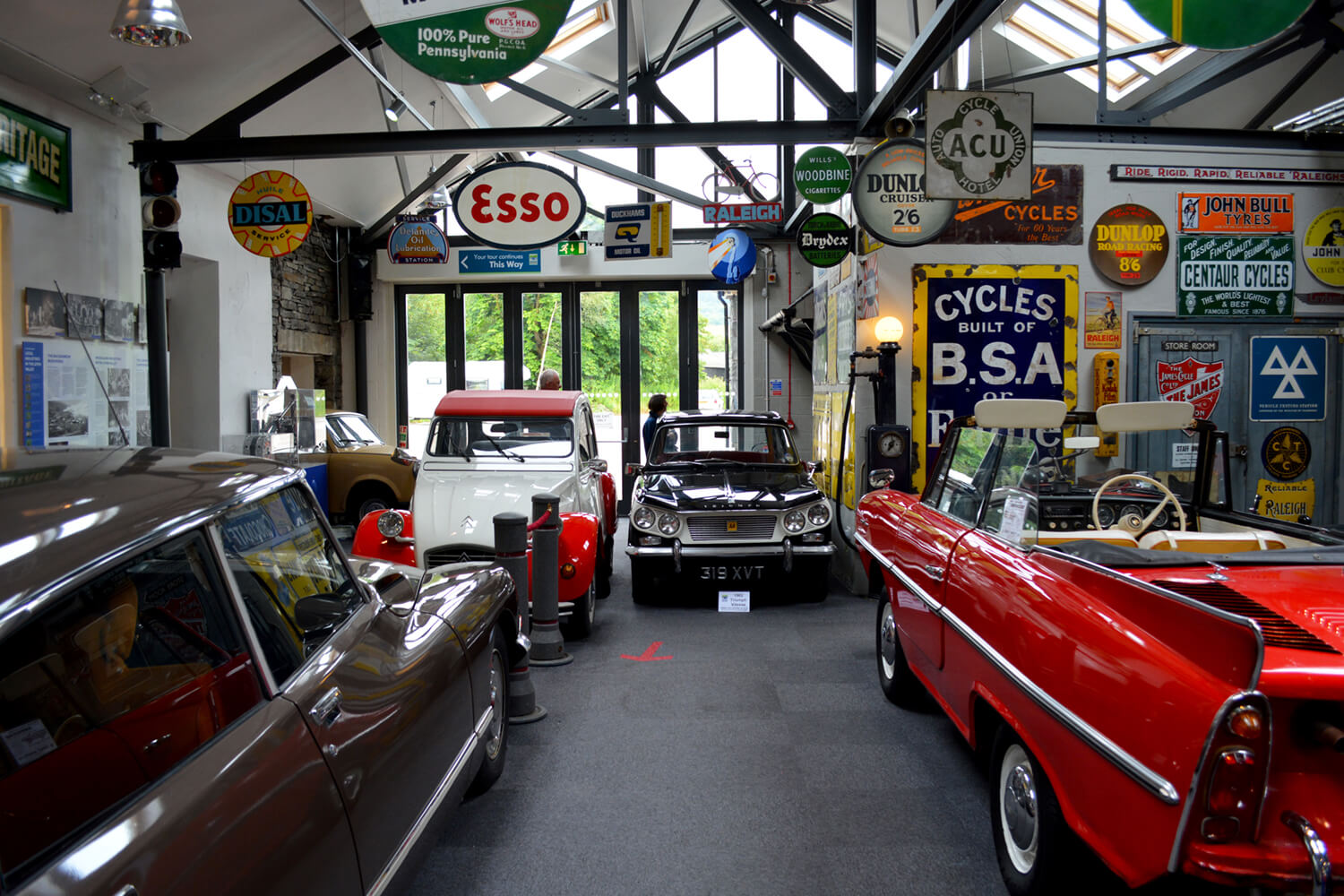<p>A little over a mile from the southern tip of Lake Windermere you'll find the Lakeland Motor Museum.